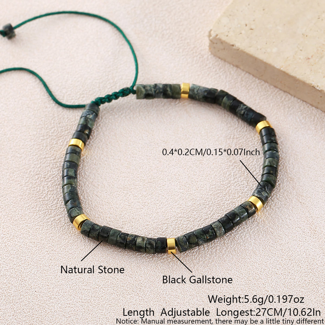 Bracelet ajustable minimaliste géométrique à perles cylindriques - Style n° 21 - image 11