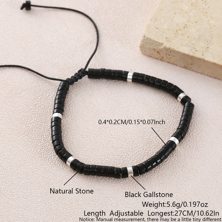 Bracelet ajustable minimaliste géométrique à perles cylindriques - Style n° 12 - image 13
