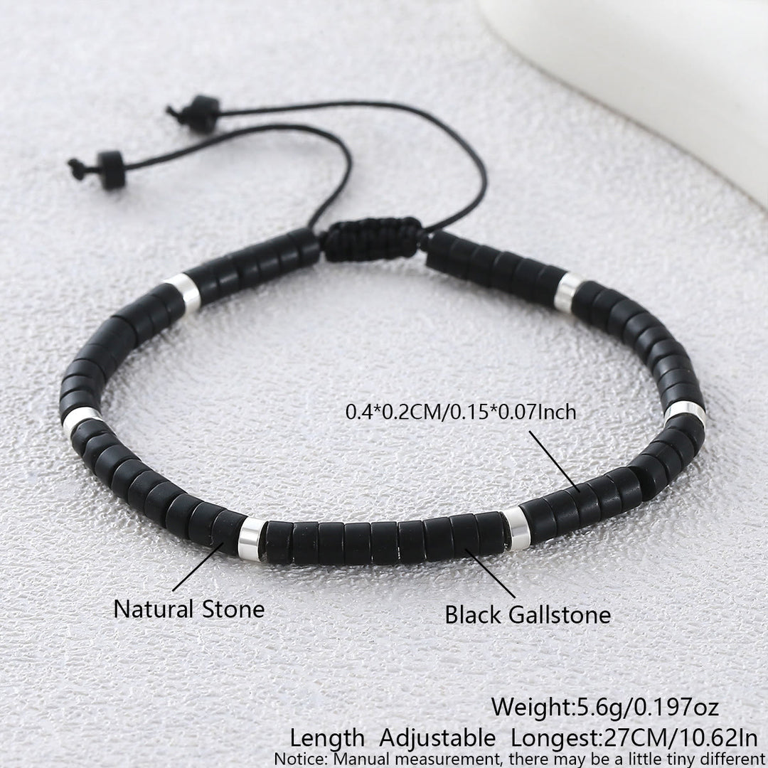 Bracelet ajustable minimaliste géométrique à perles cylindriques - Style n° 5 - image 14