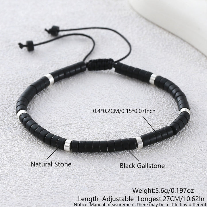 Bracelet ajustable minimaliste géométrique à perles cylindriques - Style n° 5 - image 14