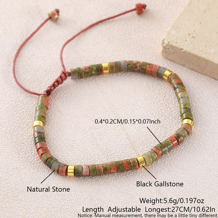 Bracelet ajustable minimaliste géométrique à perles cylindriques - Style n° 6 - image 19