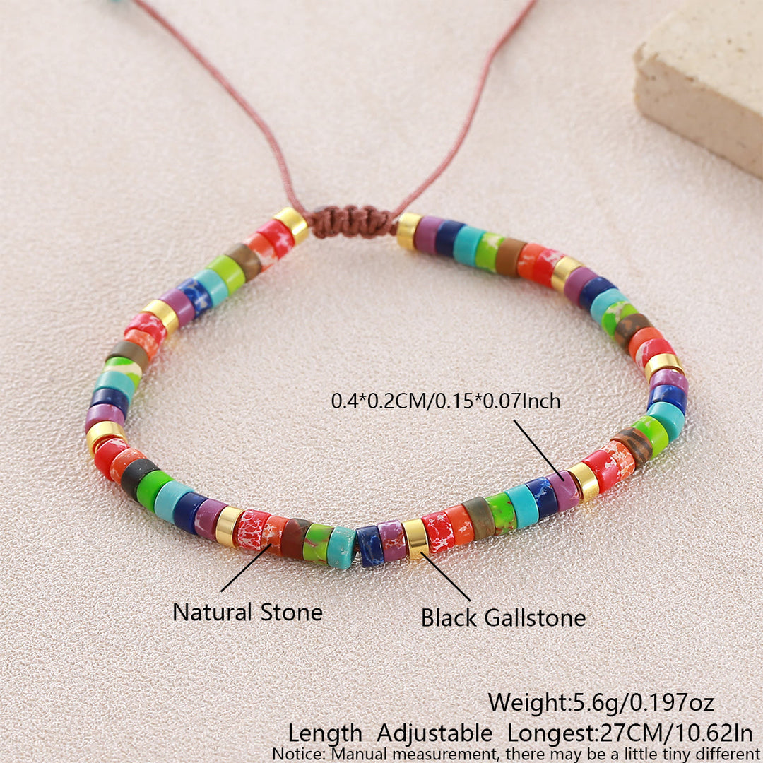 Bracelet ajustable minimaliste géométrique à perles cylindriques - Style n° 2 - image 10