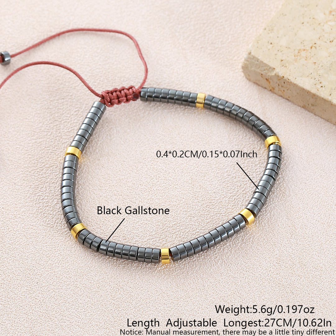 Bracelet ajustable minimaliste géométrique à perles cylindriques - Style n° 31 - image 28