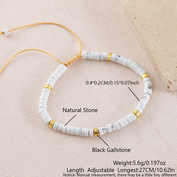 Bracelet ajustable minimaliste géométrique à perles cylindriques - Style n° 22 - image 31