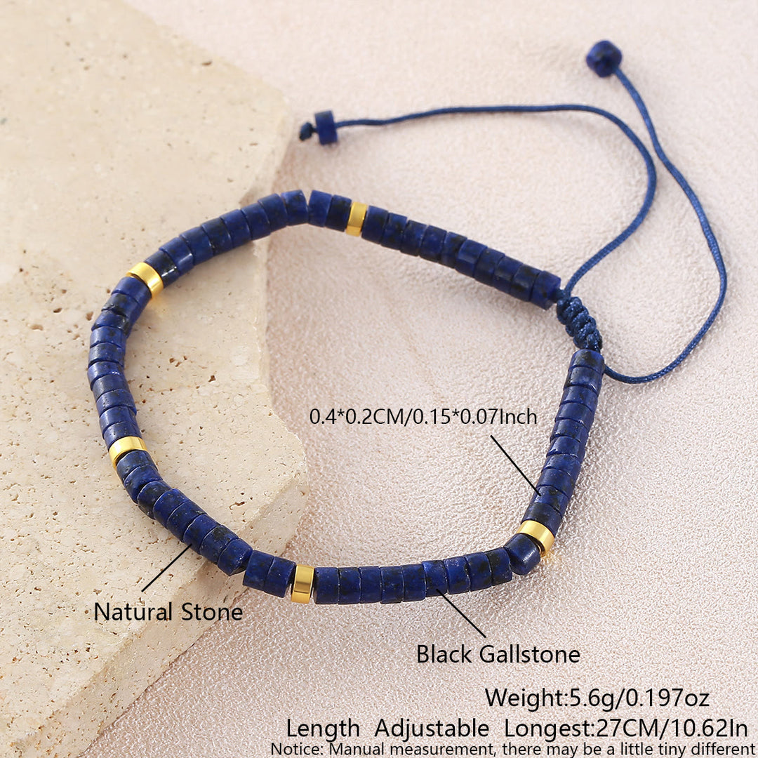 Bracelet ajustable minimaliste géométrique à perles cylindriques - Style n° 7 - image 25