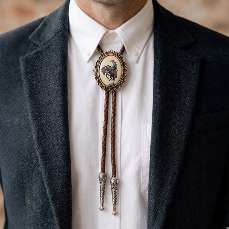 Cravate bolo lumineuse Midnight Rider Rodeo Cowboy - image 2