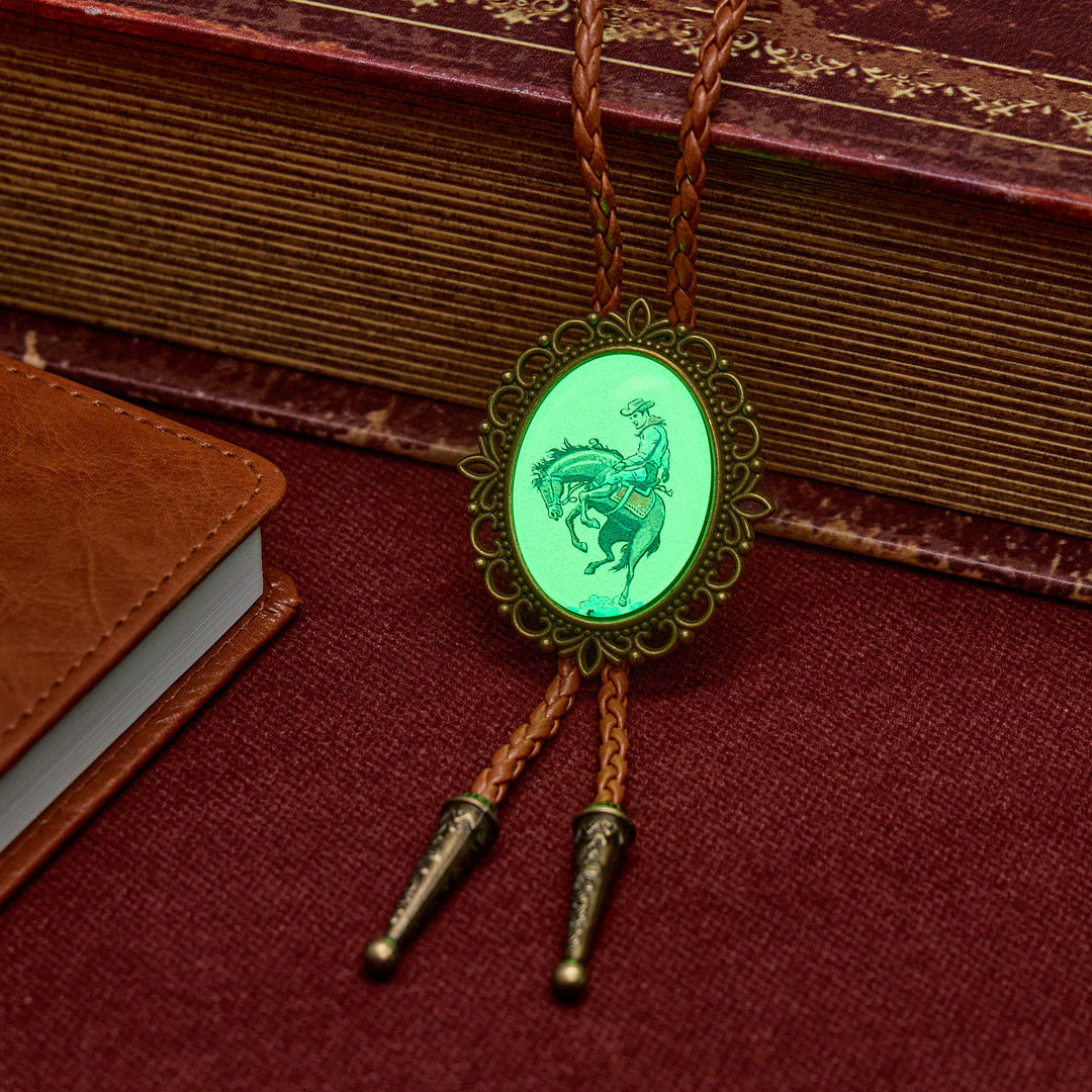 Cravate bolo lumineuse Midnight Rider Rodeo Cowboy - image 1
