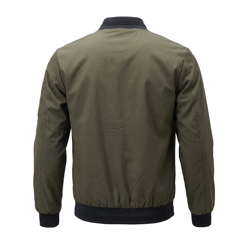 Veste bomber classique à col montant pour homme - image 15