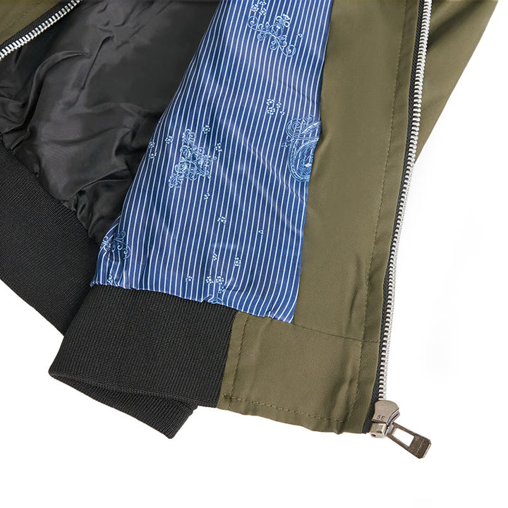 Veste bomber classique à col montant pour homme - image 14