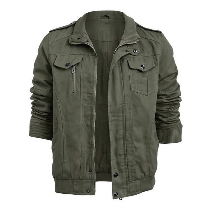 Veste cargo robuste multipoches pour homme - Vert armée - 6XL - image 2