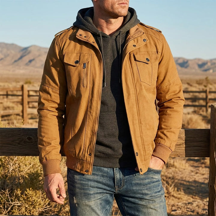 Veste cargo robuste multipoches pour homme - image 0