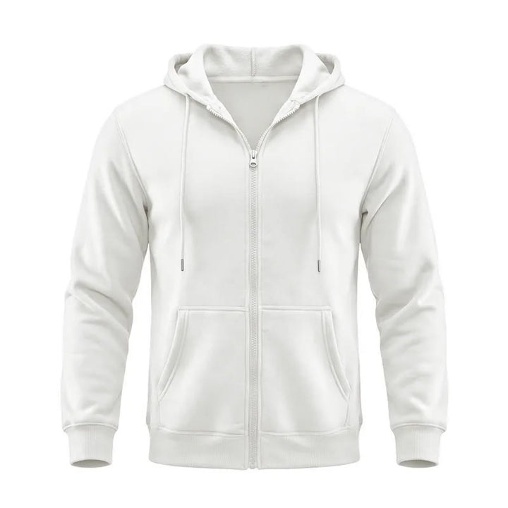Veste à capuche polaire ample pour homme - Blanc - 3XL - image 3