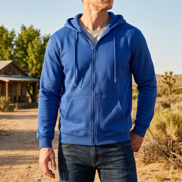 Veste à capuche polaire ample pour homme - image 0