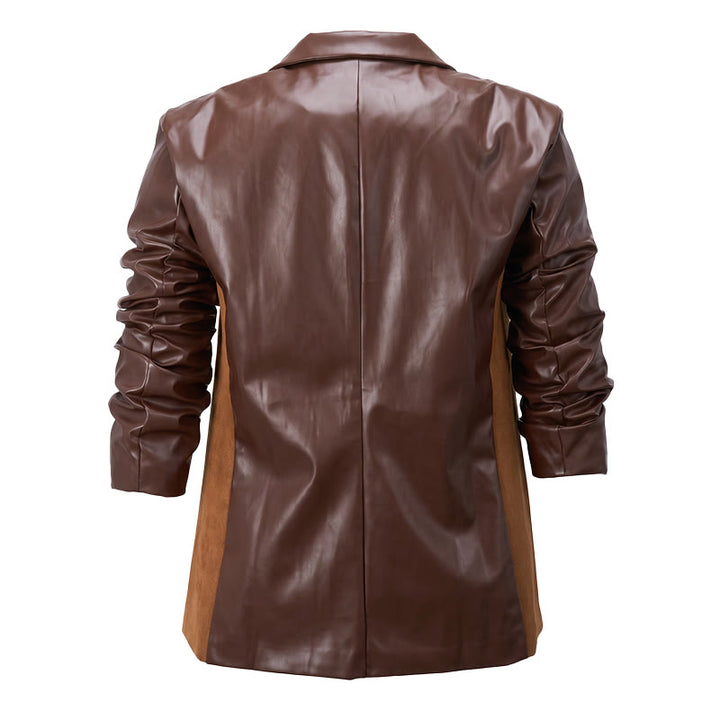 Manteau en cuir décontracté pour homme - image 10