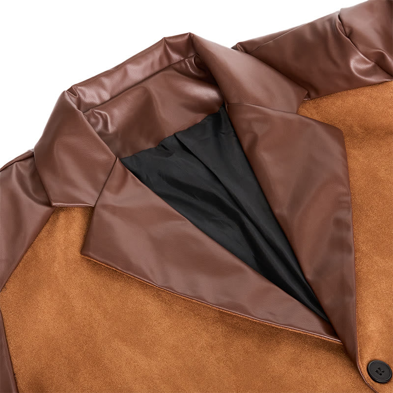 Manteau en cuir décontracté pour homme - image 4