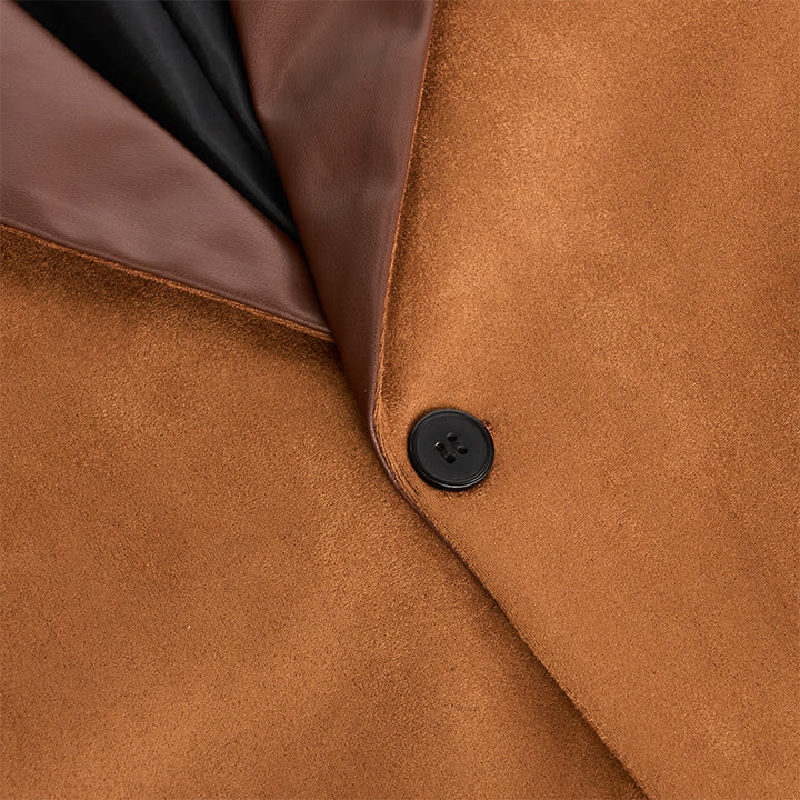 Manteau en cuir décontracté pour homme - image 5