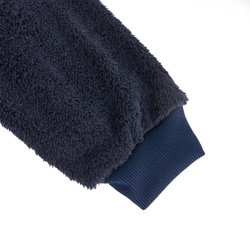 Manteau d'hiver à capuche zippé en polaire pour homme - image 18