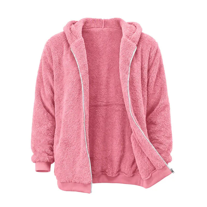 Manteau d'hiver à capuche zippé en polaire pour homme - image 12