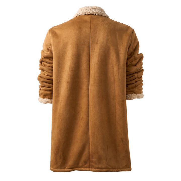 Manteau long western vintage à poches multiples pour homme - image 22