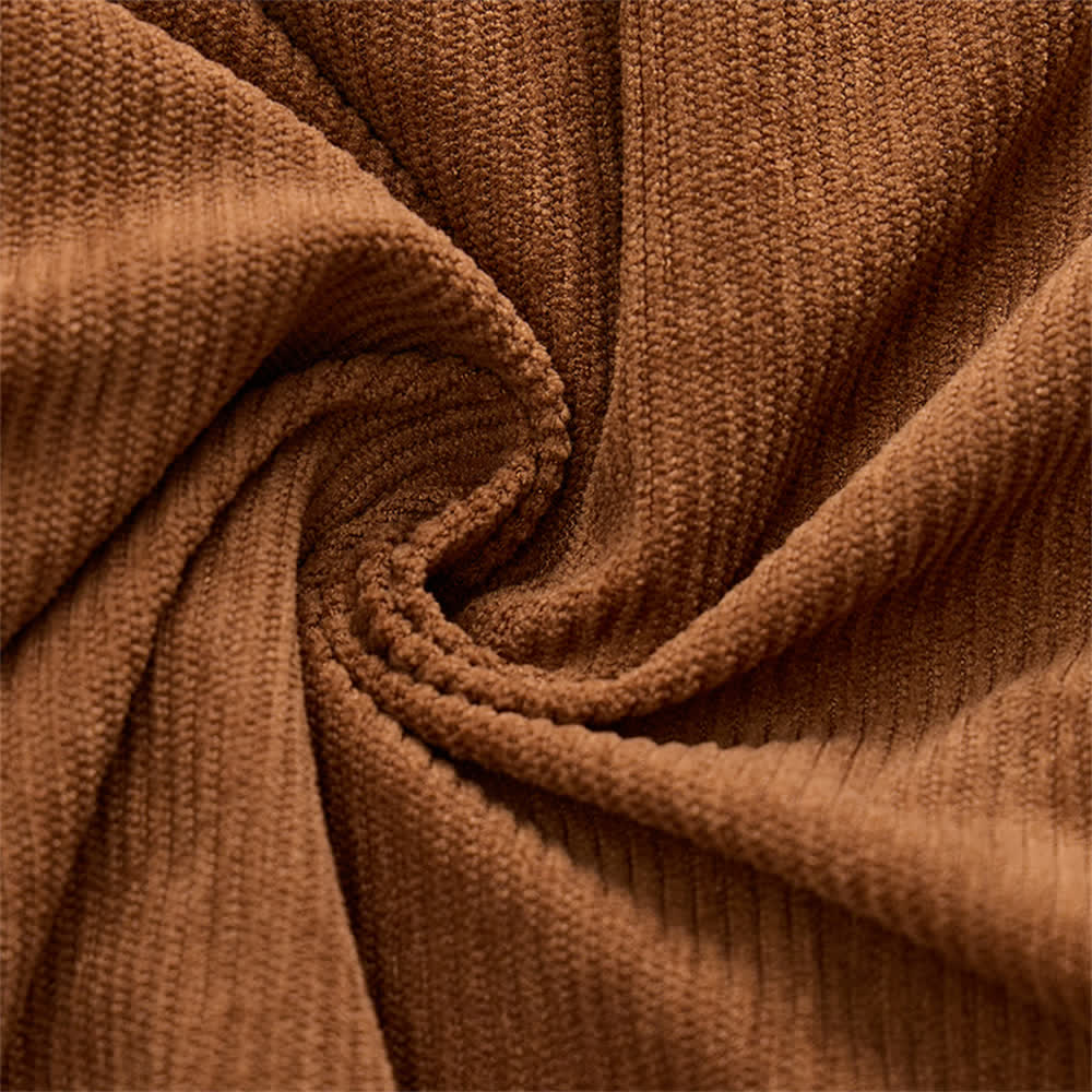 Veste d'extérieur pour homme en velours côtelé à capuche confortable avec col en polaire - image 5