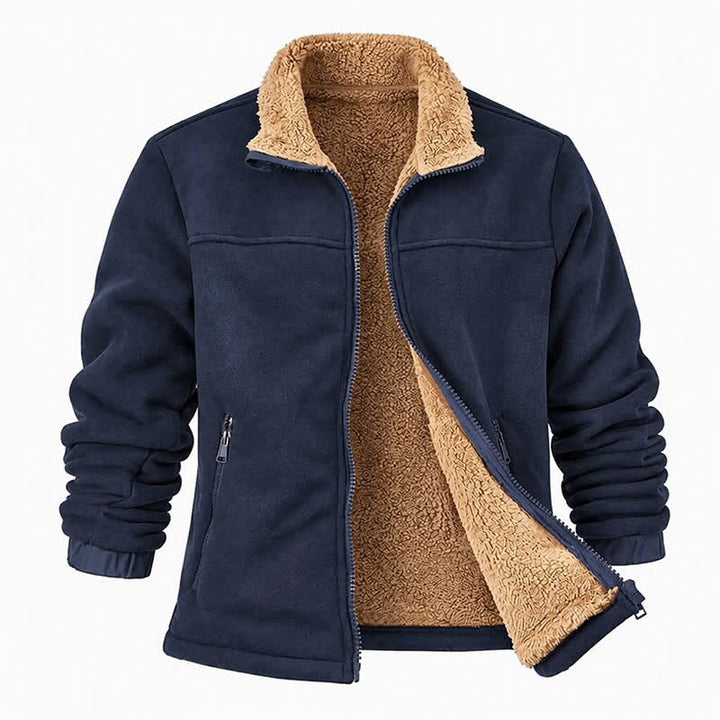 Veste thermique épaisse zippée pour homme, col montant, idéale pour l'hiver. - image 15