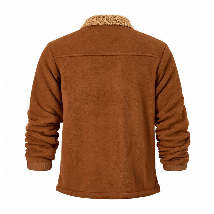 Veste thermique épaisse zippée pour homme, col montant, idéale pour l'hiver. - image 13