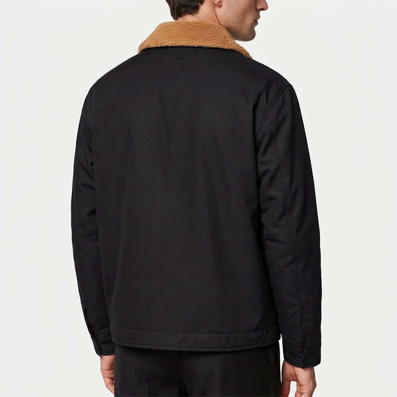Veste western pour homme en toile à imprimé taureau et col montant - image 2