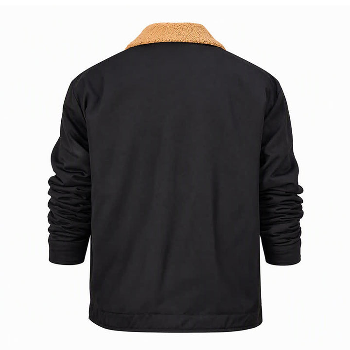 Veste western pour homme en toile à imprimé taureau et col montant - image 14