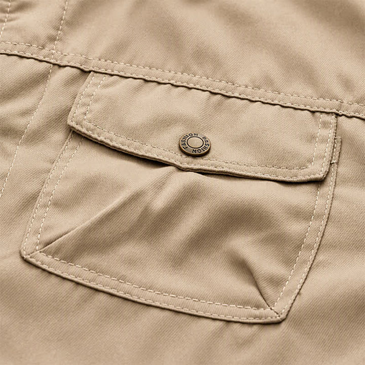 Veste de camionneur d'hiver vintage pour homme, épaisse et chaude en toile. - image 4