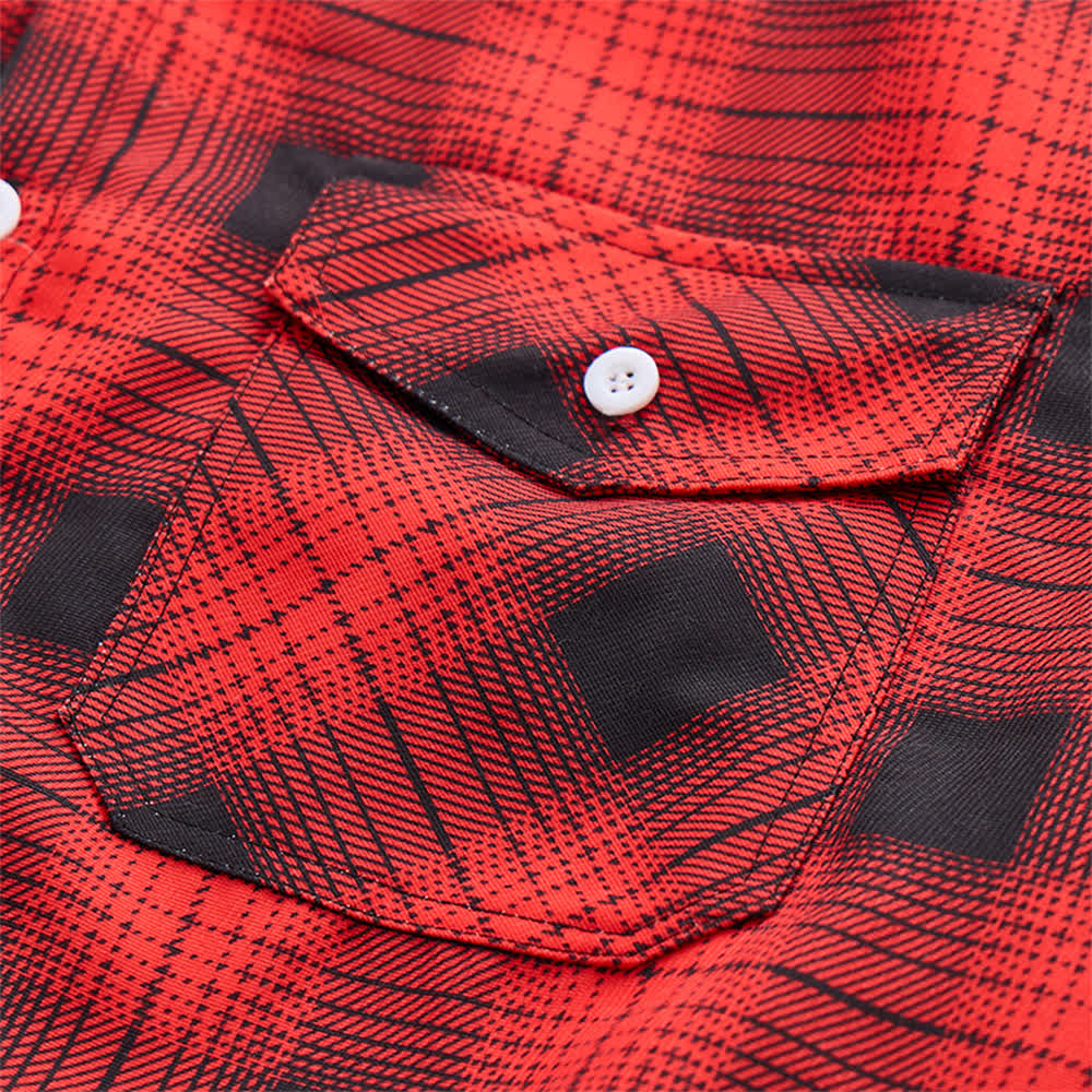 Veste de travail d'hiver épaisse à carreaux rouges pour homme - image 7