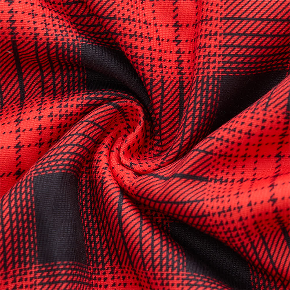 Veste de travail d'hiver épaisse à carreaux rouges pour homme - image 6
