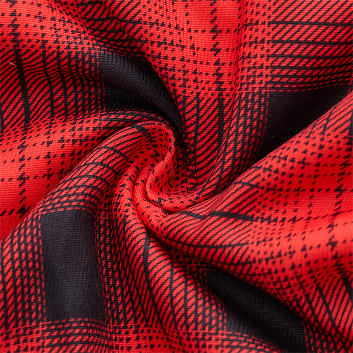 Veste de travail d'hiver épaisse à carreaux rouges pour homme - image 6