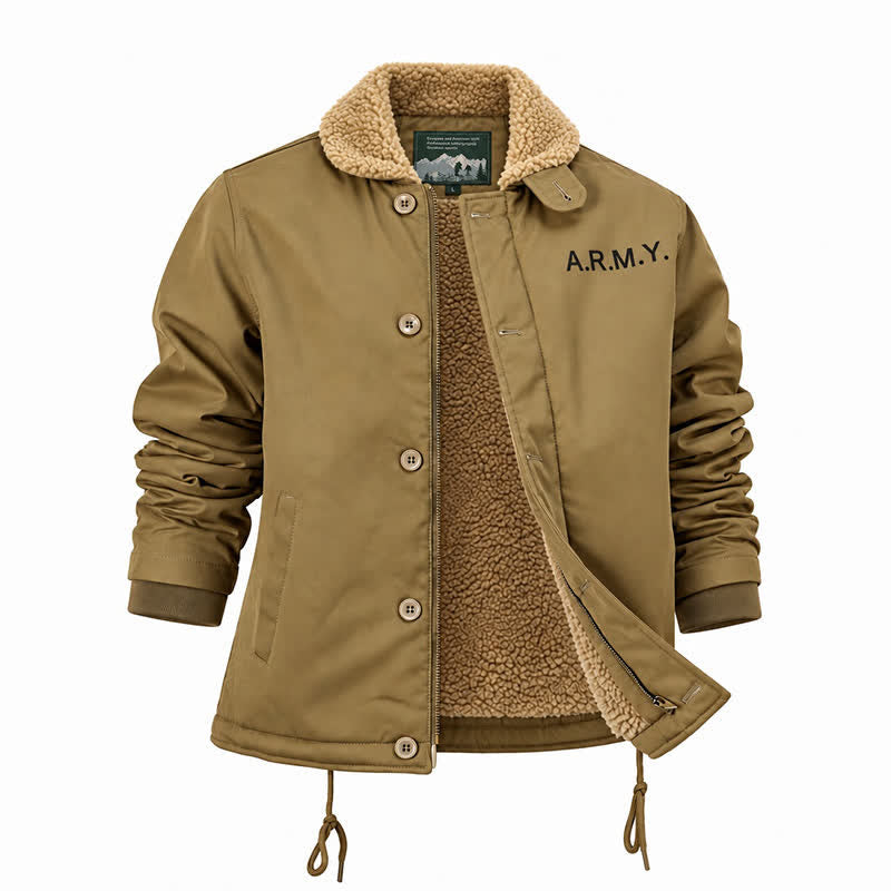 Veste militaire chaude pour homme, style bomber d'hiver - image 11