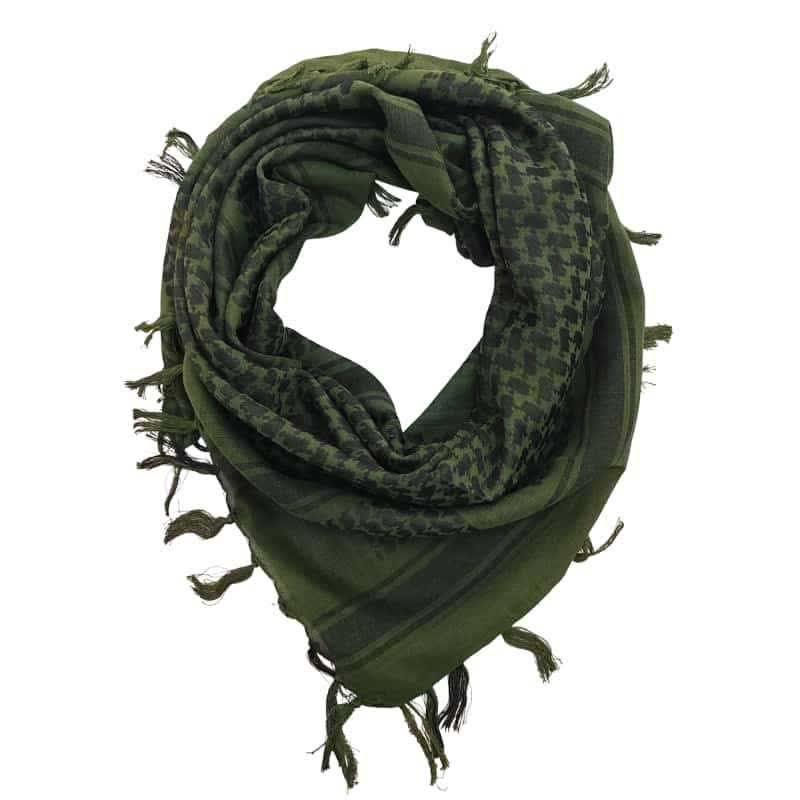 Foulard léger à motif pied-de-poule, style tactique désertique - Vert armée - image 8