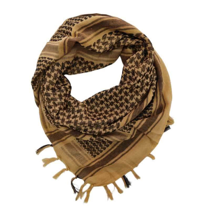 Foulard léger à motif pied-de-poule, style tactique désertique - Sablonneux - image 2