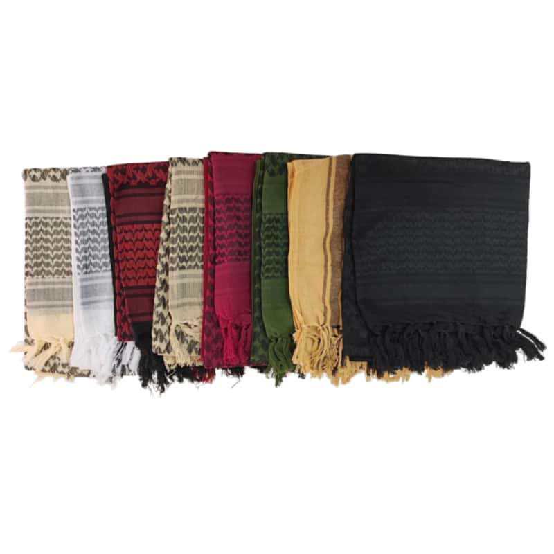Foulard léger à motif pied-de-poule, style tactique désertique - image 1