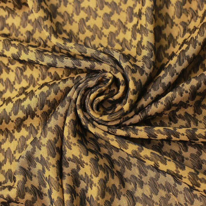 Foulard léger à motif pied-de-poule, style tactique désertique - image 3