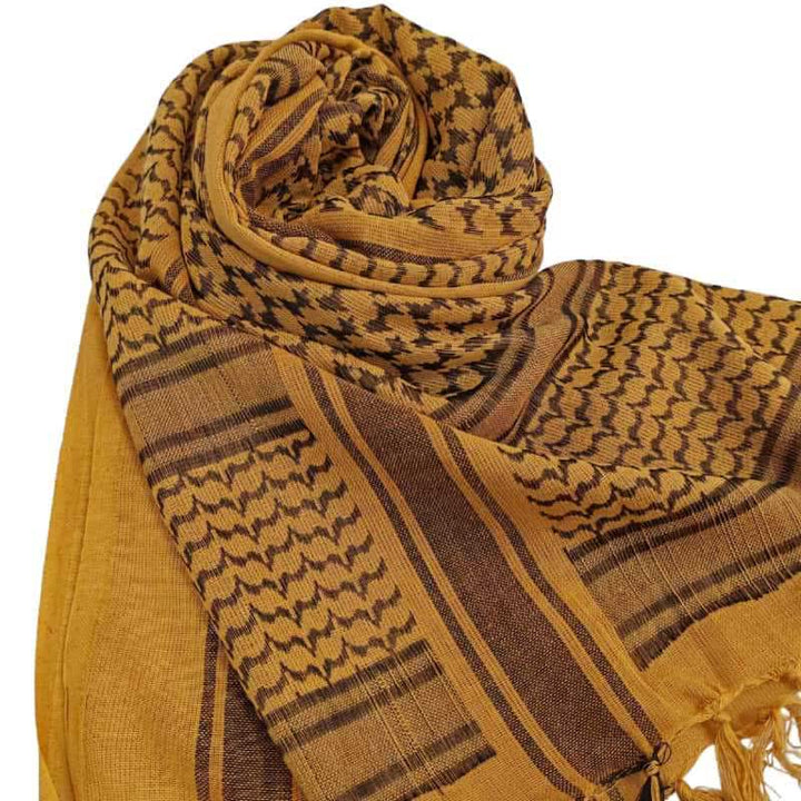 Foulard léger à motif pied-de-poule, style tactique désertique - image 5