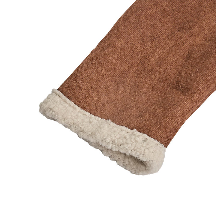 Manteau en peau lainée style britannique pour hommes - image 8