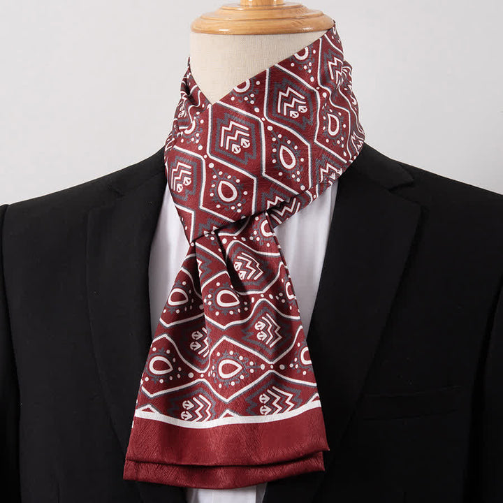 Écharpe Ascot fine pour homme, aspect soie, idéale pour les affaires. - Style n° 16 - image 16