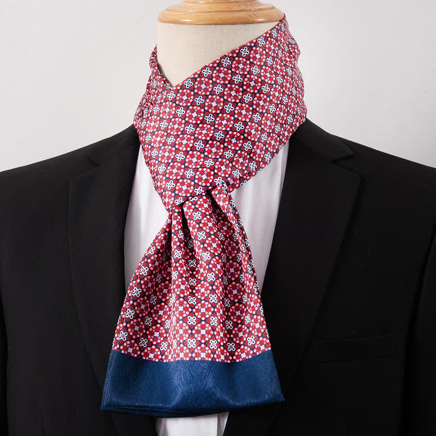 Écharpe Ascot fine pour homme, aspect soie, idéale pour les affaires. - Style n° 25 - image 25