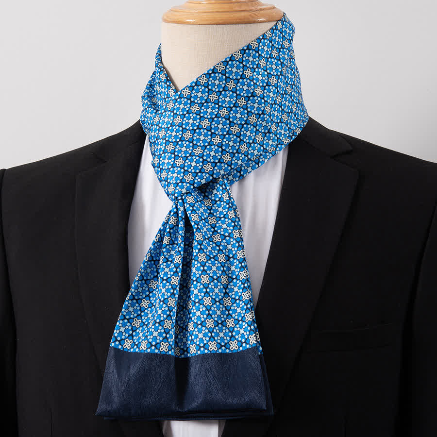 Écharpe Ascot fine pour homme, aspect soie, idéale pour les affaires. - Style n° 26 - image 26