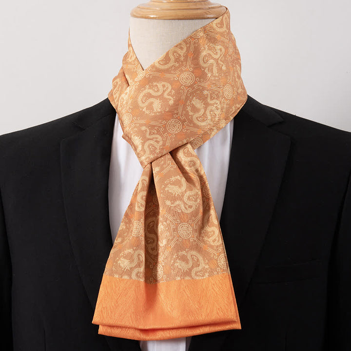 Écharpe Ascot fine pour homme, aspect soie, idéale pour les affaires. - Style n° 2 - image 2