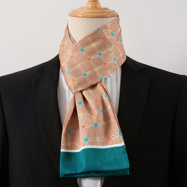Écharpe Ascot fine pour homme, aspect soie, idéale pour les affaires. - Style n° 8 - image 8