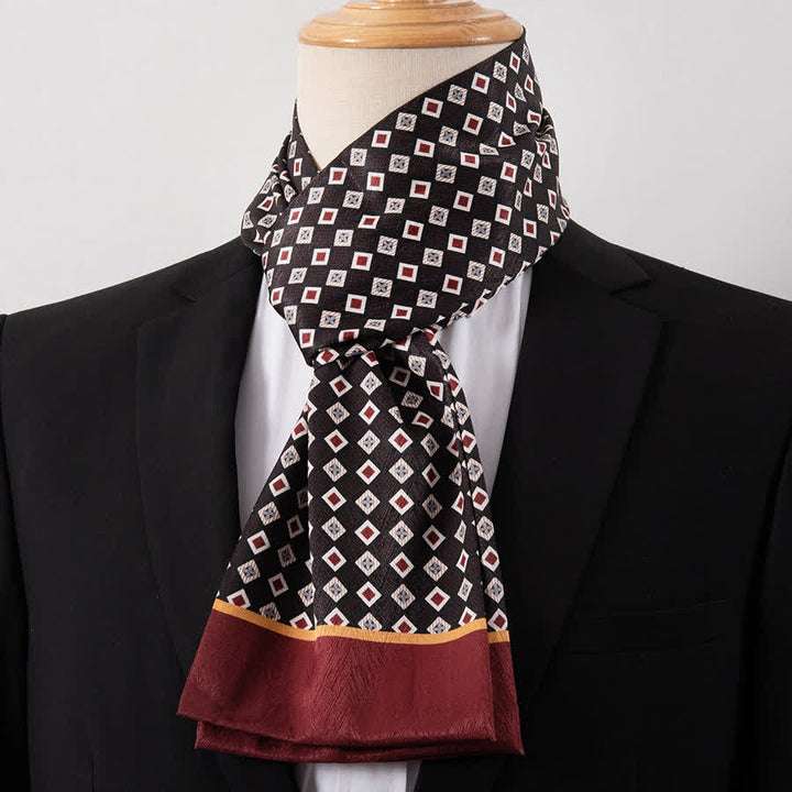 Écharpe Ascot fine pour homme, aspect soie, idéale pour les affaires. - Style n° 19 - image 19