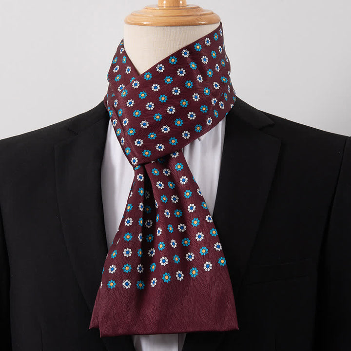 Écharpe Ascot fine pour homme, aspect soie, idéale pour les affaires. - Style n° 35 - image 35
