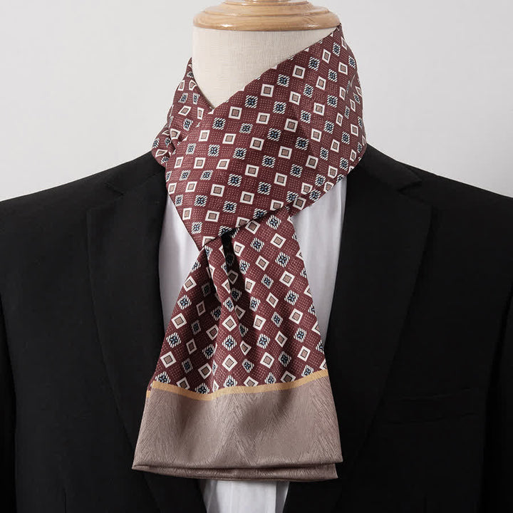 Écharpe Ascot fine pour homme, aspect soie, idéale pour les affaires. - Style n° 18 - image 18
