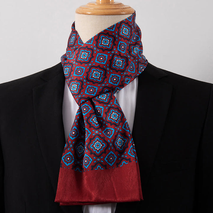 Écharpe Ascot fine pour homme, aspect soie, idéale pour les affaires. - Style n° 28 - image 28