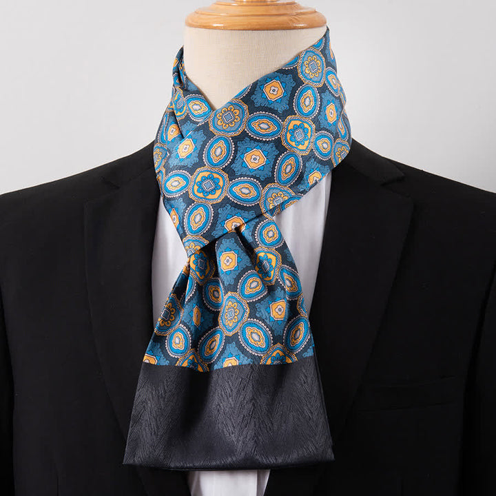Écharpe Ascot fine pour homme, aspect soie, idéale pour les affaires. - Style n° 33 - image 33