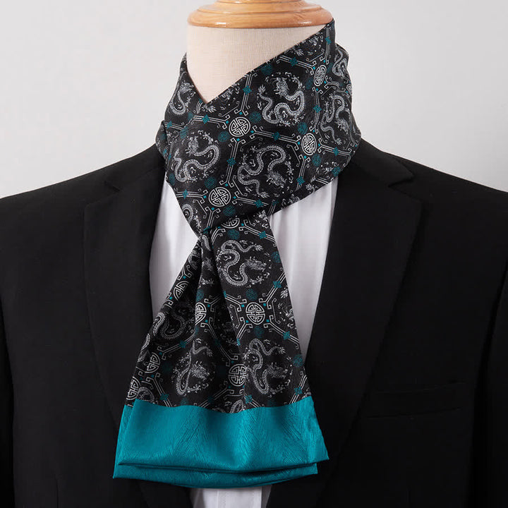 Écharpe Ascot fine pour homme, aspect soie, idéale pour les affaires. - Style n° 3 - image 3
